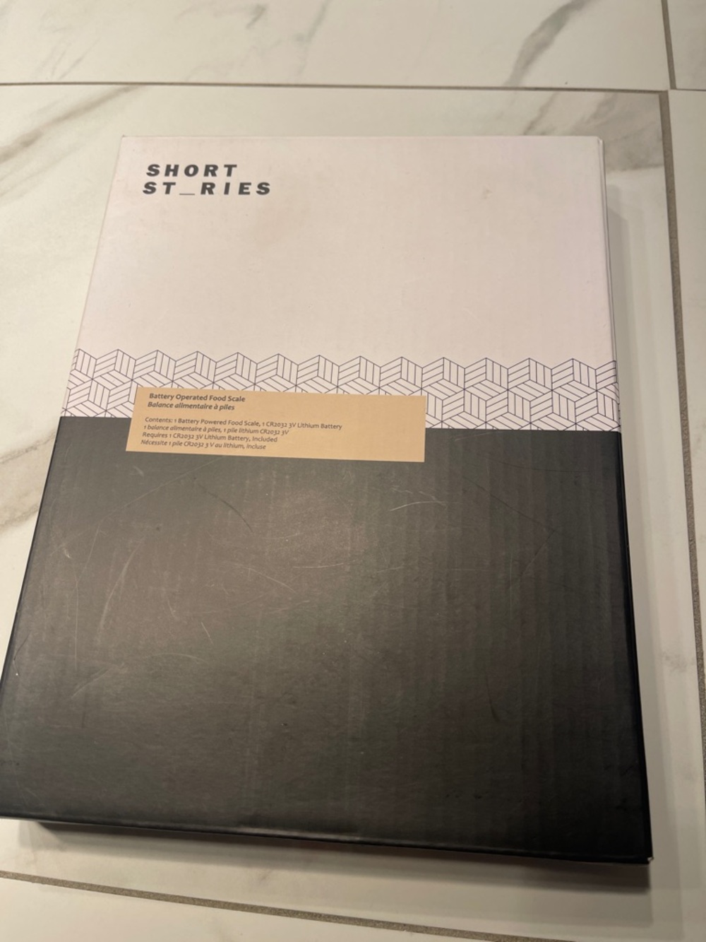 Black and White Kitchen Scale